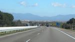 die Autobahn in Richtung Frankreich