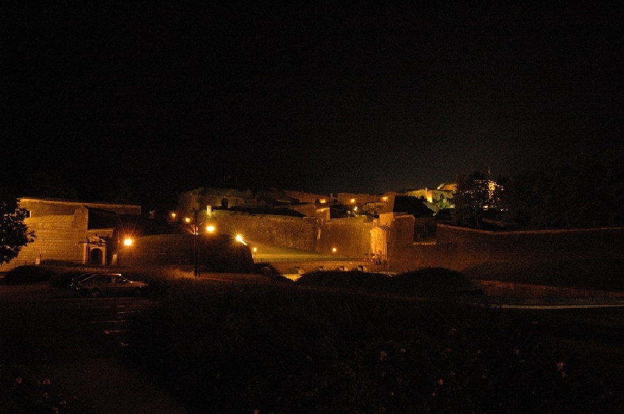 Die Citadelle von Belfort bei Nacht