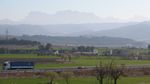 die Berge im Dunst