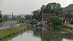 die nächste Schleuse, darüber verläuft die Strasse