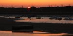 Sonnenuntergang im Hafen von Dives-sur-Mer